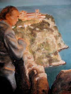 06-Mann am Meer 3 2010 Pastellkreide auf Papier 35x45